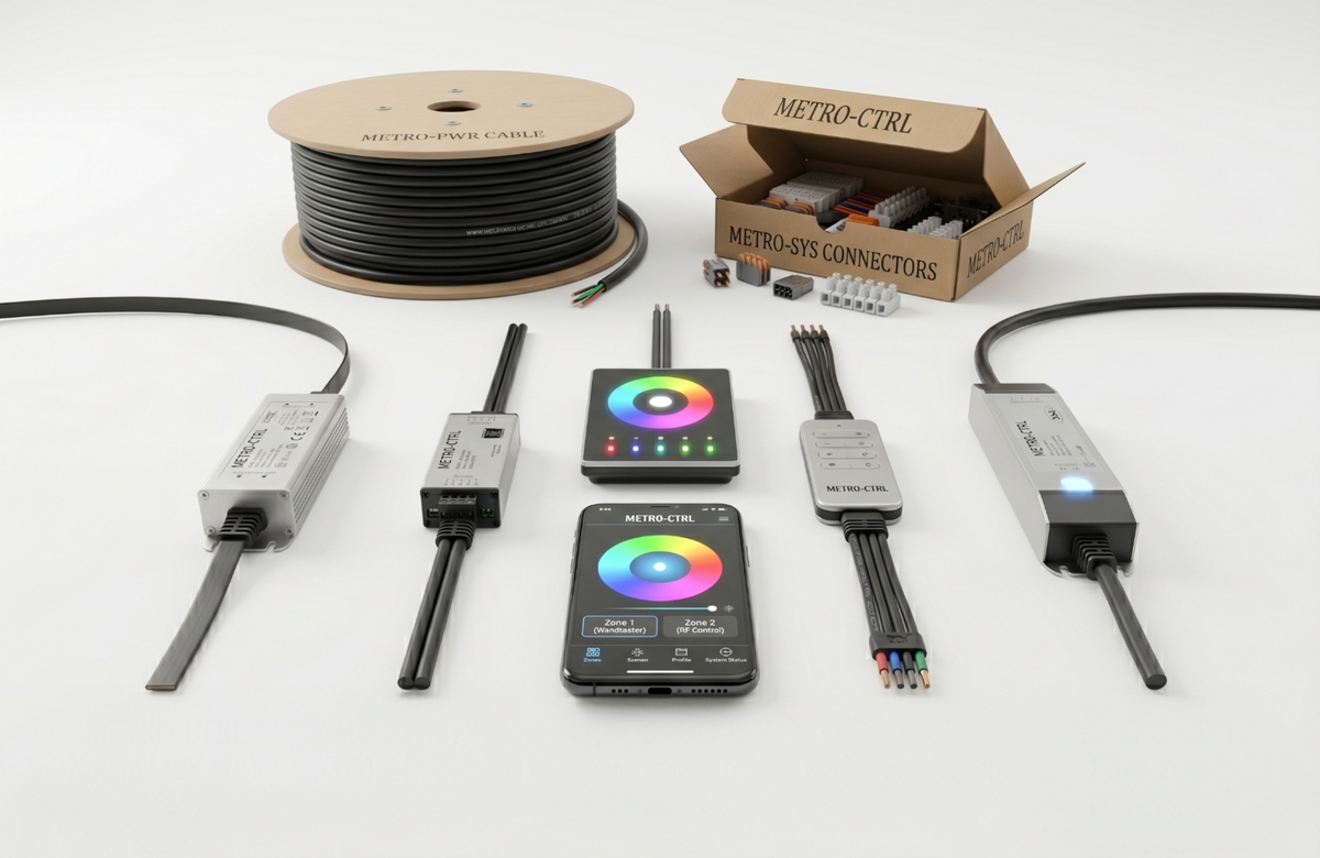 Spannungsabfall bei LED-Streifen: warum 24 V hilft