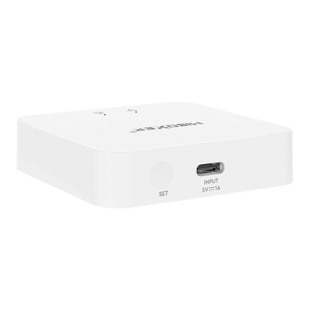 MiBoxer ZB-Box3 – Seitenansicht mit USB-C-Anschluss und SET-Taste