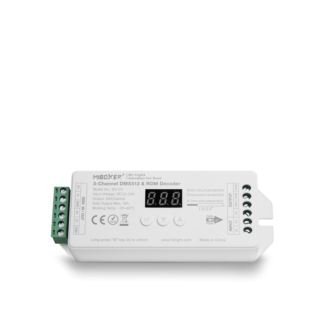 MiBoxer D3-CX – liegend mit Display