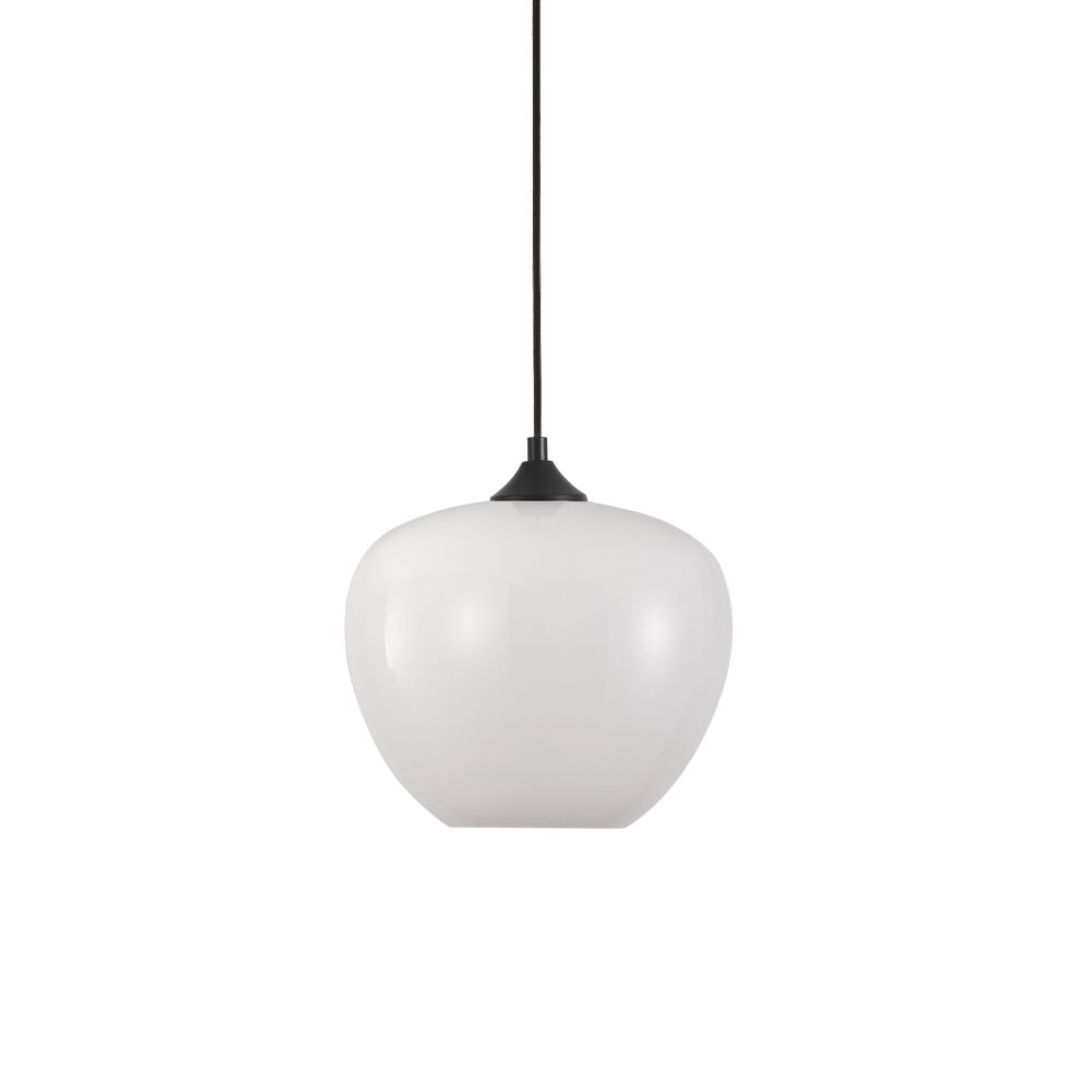 Pendelleuchte Windsor-29 E27 – Glasschirm Weiß Ø29 cm, dimmbar