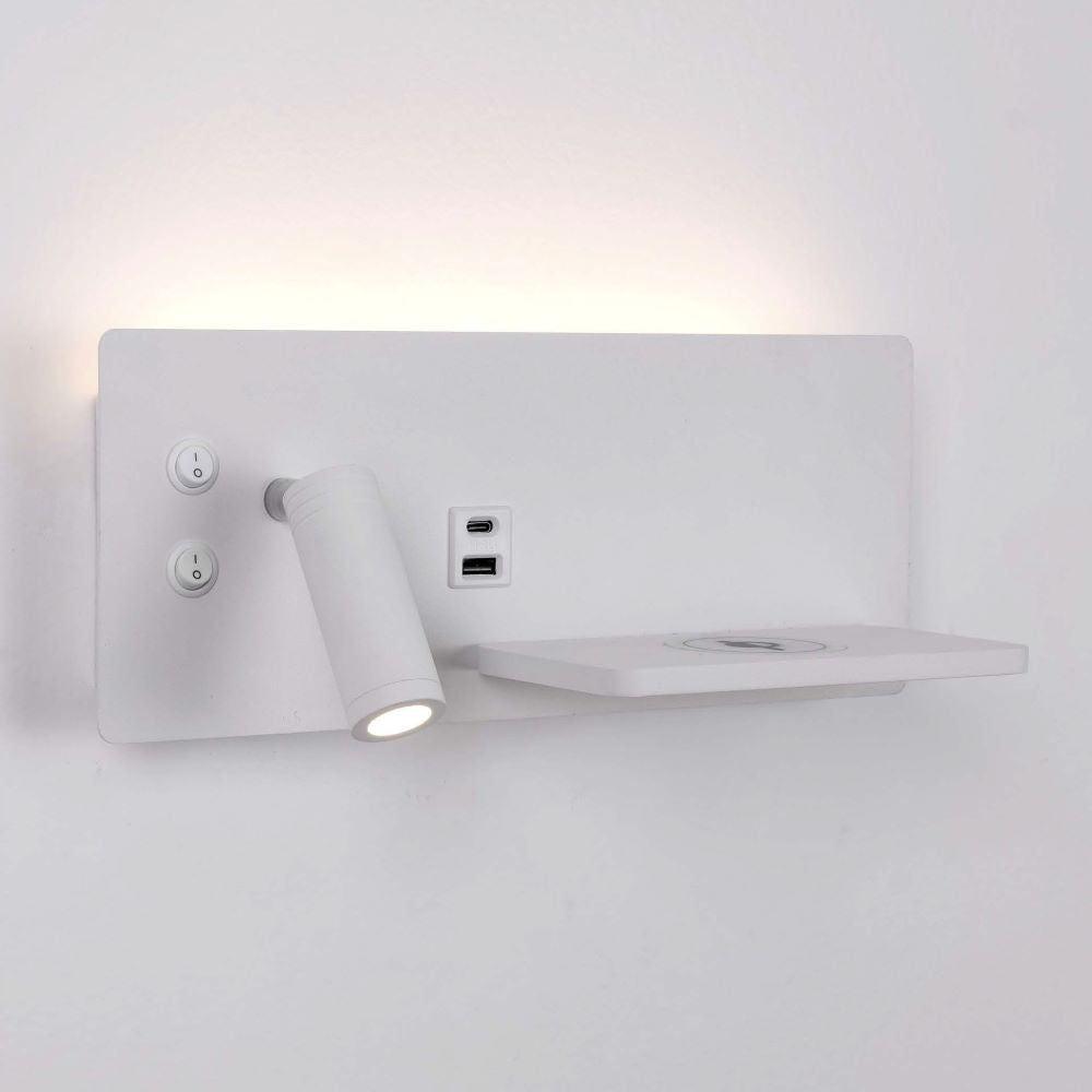 Wandleuchte Charge LED-Leseleuchte mit USB-Laden – innen