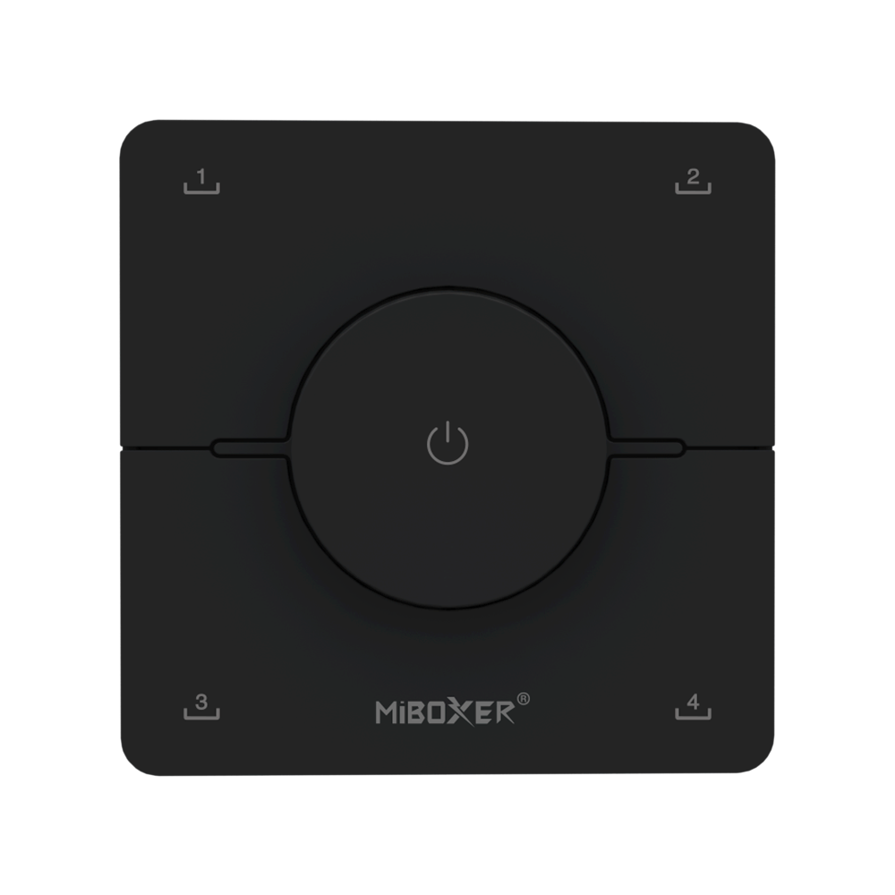 Wanddimmer K0 – Dual-Weiß (Schwarz)
