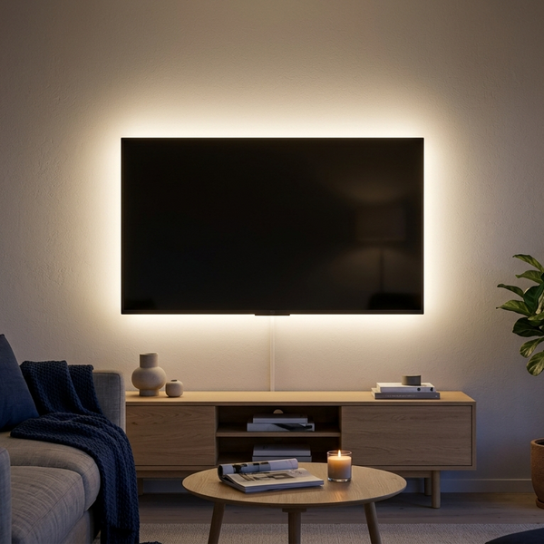LED-Streifen hinter dem Fernseher: Anleitung für perfektes TV-Licht