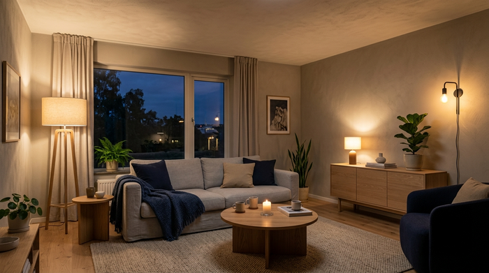 Wohnzimmer beleuchten ohne Deckenlampe: die besten Lösungen