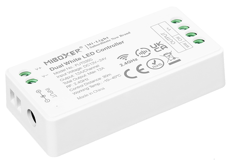 MiBoxer FUT035S Funk-LED-Controller Dual-White (CCT) – 2,4 GHz, 12–24 V, 12 A – Bild 2
