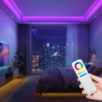 MiBoxer E3-RF LED-Controller 3-in-1 (RGB, RGBW, RGB+CCT) – Anwendungsbeispiel mit Fernbedienung