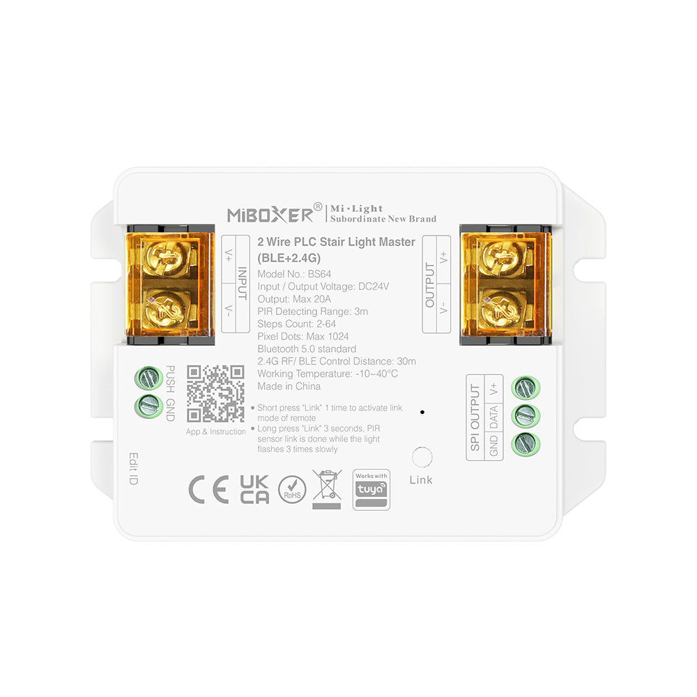 MiBoxer BS64 Treppenlicht-Steuerung 2-Draht (PLC) – Master-Steuerung