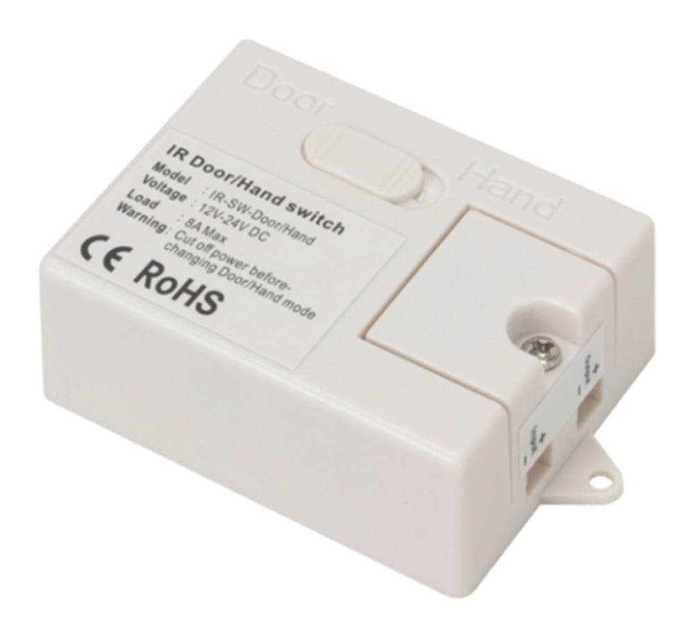 Controller des LED-Türsensors mit Schiebeschalter Door/Hand und Anschlussklemmen