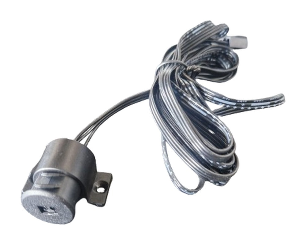 Zusatzsensor für LED-Türsensor in Schwarz (dunkel anthrazit) mit Befestigungsfuß und 1 m Kabel