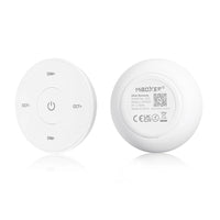 MiBoxer K2S Mini-Funkfernbedienung CCT in Weiß – Vorder- und Rückseite mit Typenschild