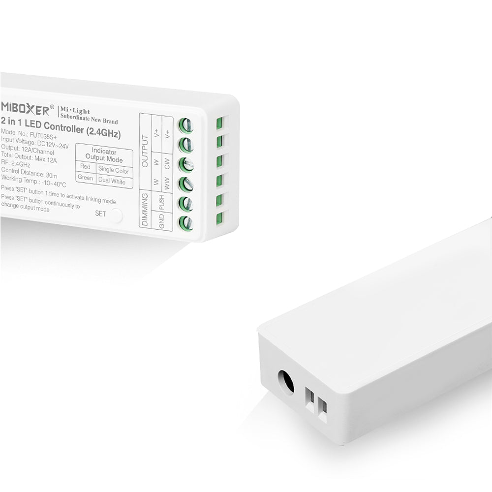 MiBoxer FUT035S+ Funk-LED-Controller 2-in-1, Einfarbig & Dual-White – Detailansicht