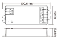 MiBoxer E3-WR – Maßzeichnung mit Abmessungen