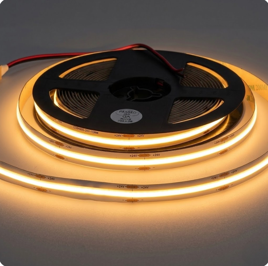 LED Streifen 24V COB 8W/m 4000K IP20 – 25m XXL-Rolle, 8mm, CRI>90