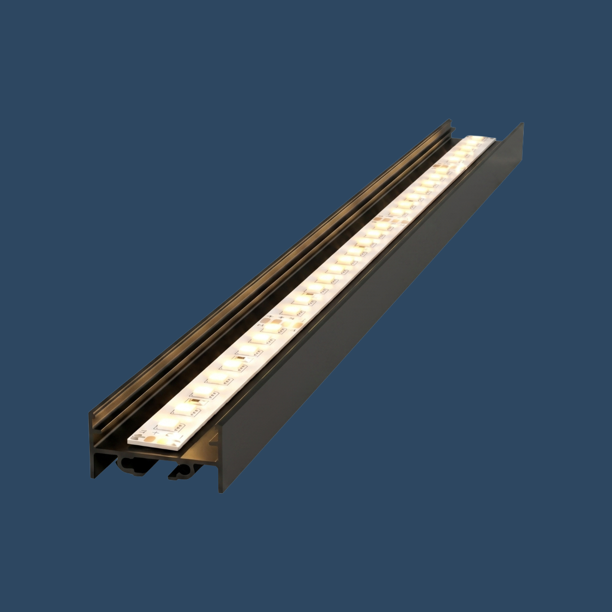 LED Aufbauprofil "Tokio" | Ultraflat & Wide | für Streifen bis 24mm