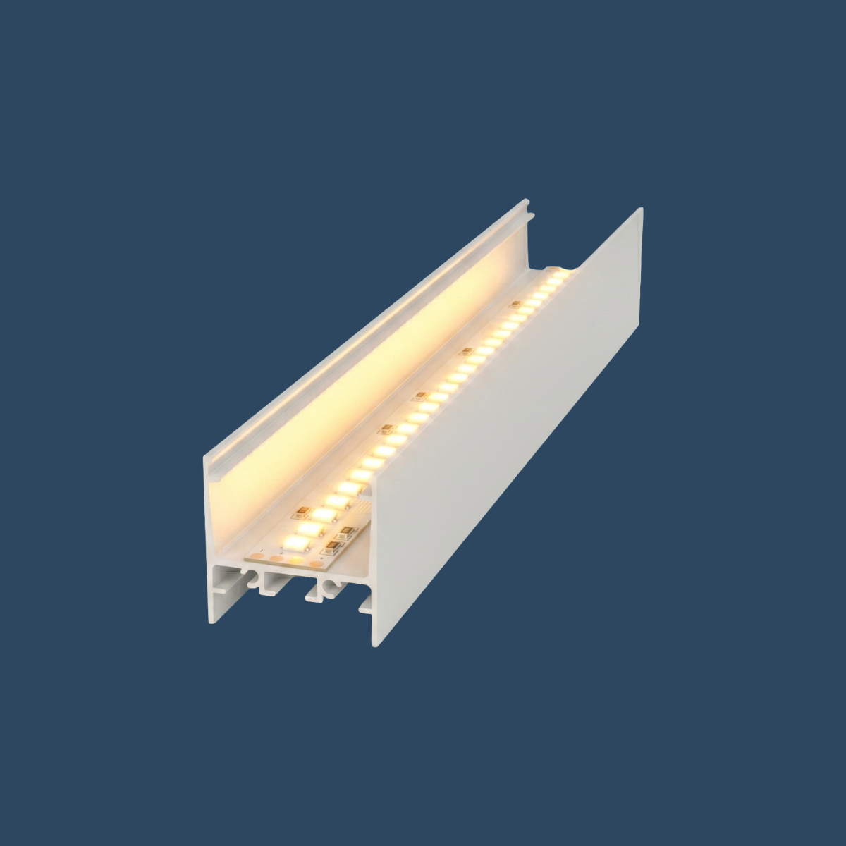 LED Aufbauprofil "New York" | Flat & Wide | für Streifen bis 24mm