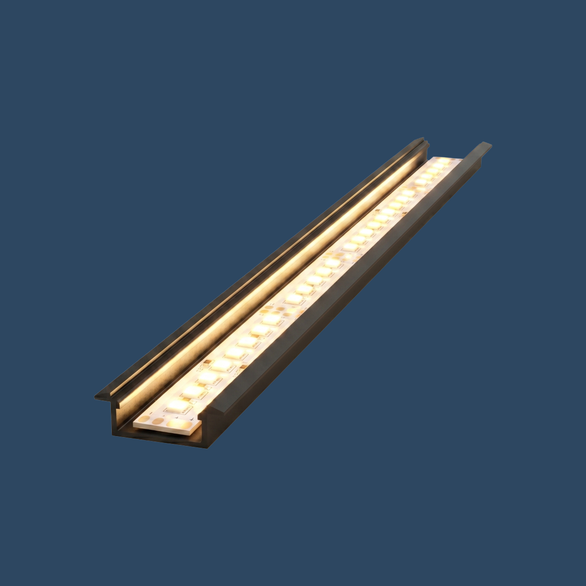 LED Einbauprofil "Hamburg" | Ultraflat & Wings | für Streifen bis 13mm