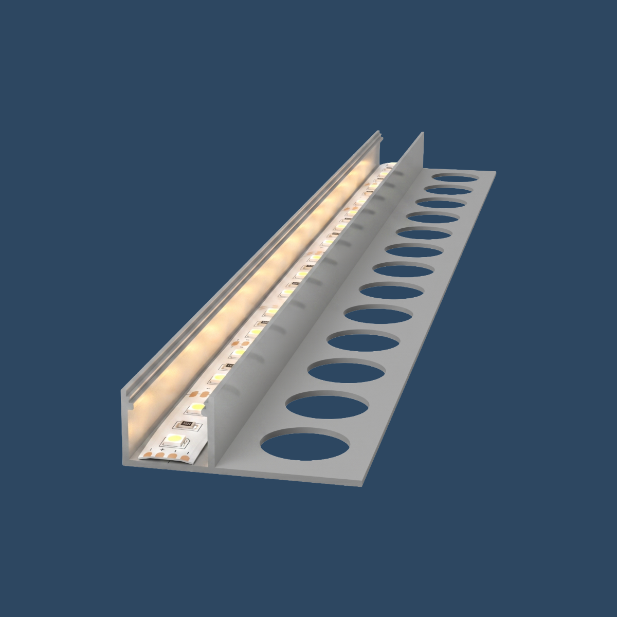 LED Fliesenprofil "Neapel" | Ultraslim | für Streifen bis 10mm
