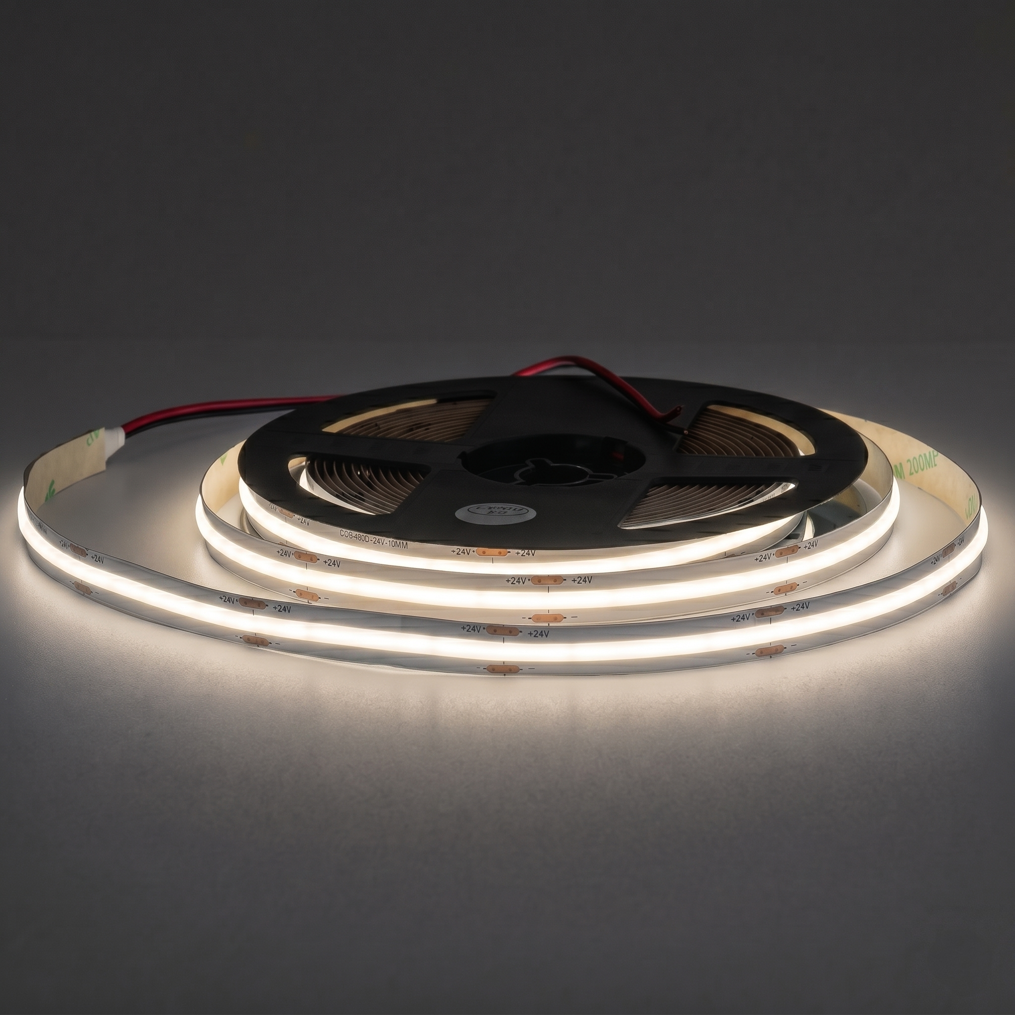 LED Streifen 24V COB 9W/m 4000K IP20 – 5m Rolle, 480 LED/m, 10mm, CRI>90