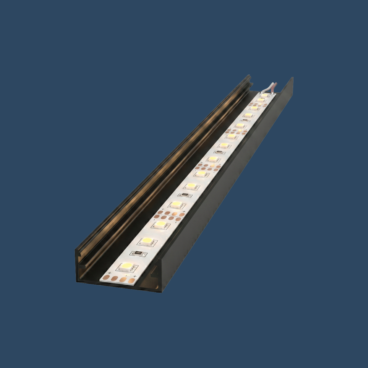 LED Aufbauprofil "Madrid" | Ultraflat | für Streifen bis 16mm