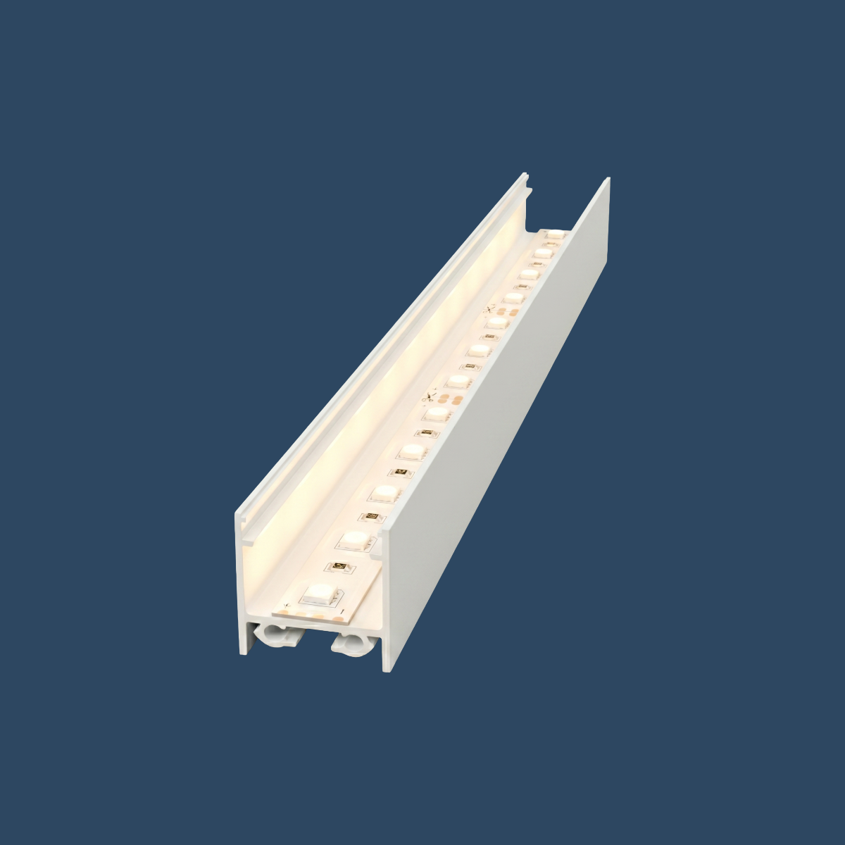 LED Aufbauprofil "London" | Flat | für Streifen bis 16mm