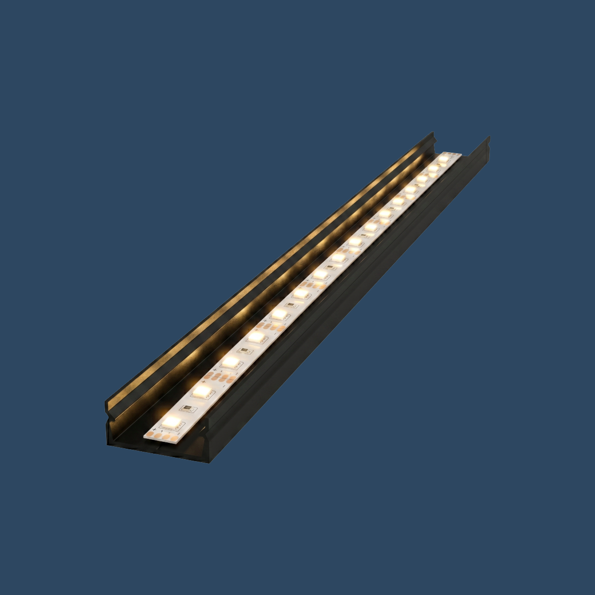 LED Aufbauprofil "Brüssel" | Ultraflat & Slim | für Streifen bis 14mm