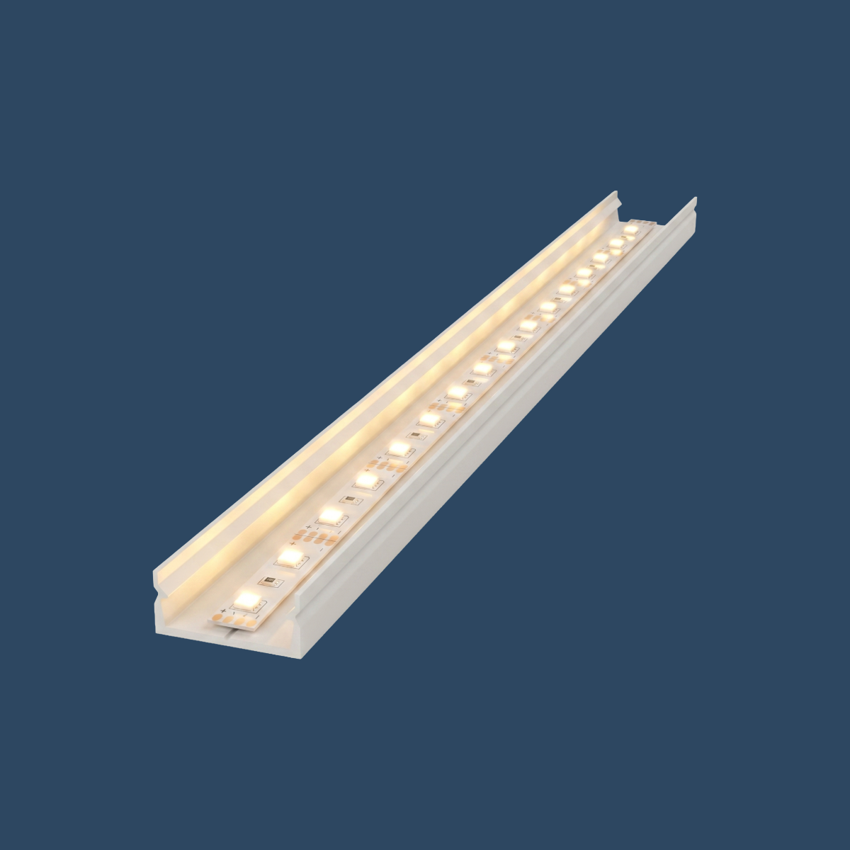 LED Aufbauprofil "Brüssel" | Ultraflat & Slim | für Streifen bis 14mm