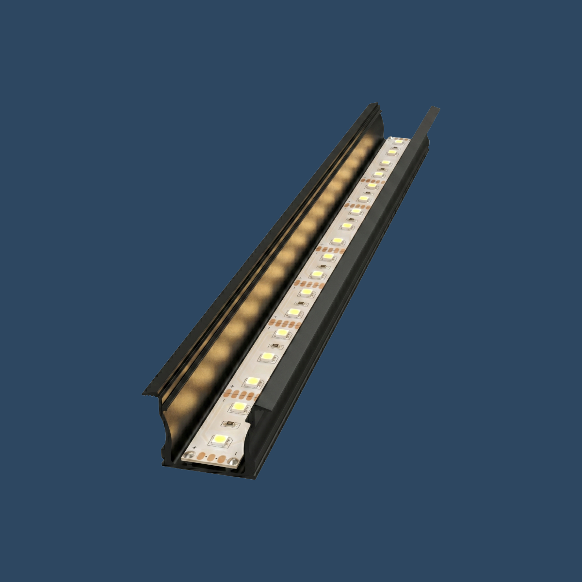 LED Einbauprofil "Innsbruck" | Narrow & Wings | für Streifen bis 12mm