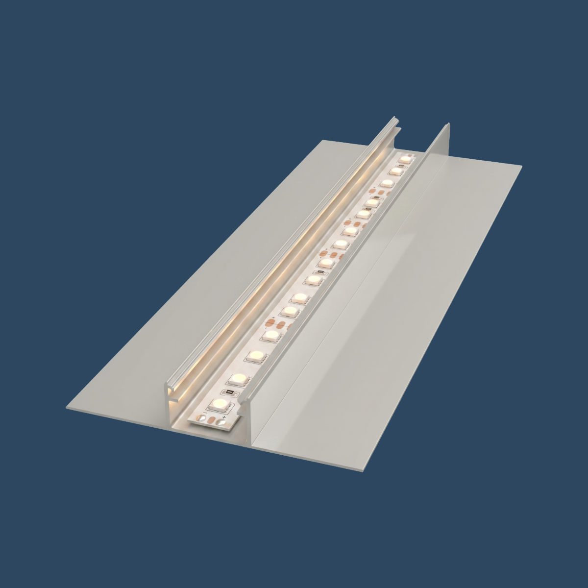 LED Trockenbauprofil "Stockholm" | Flat | für Streifen bis 16mm