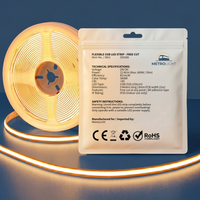 MetroLicht COB LED Streifen 24V | 5m Rolle | Warmweiß 3000K | Free Cut | 12 W/m | 1200 lm/ 1