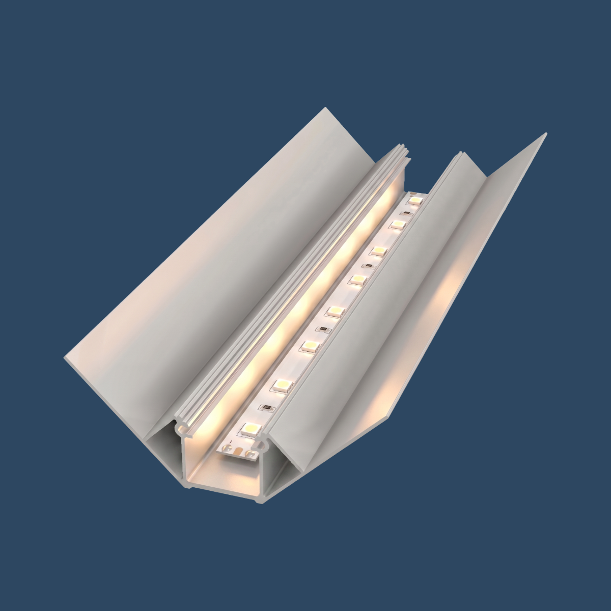 LED Trockenbauprofil "Oslo" | Narrow & Seamless | für Streifen bis 16mm