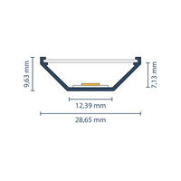 LED Eckprofil "Bern" | 90° Winkel | für Streifen bis 12mm 2