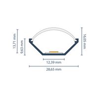 LED Eckprofil "Bern" | 90° Winkel | für Streifen bis 12mm 3