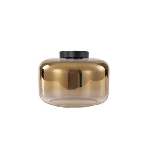 Deckenleuchte Casino Gold E27 Glasschirm