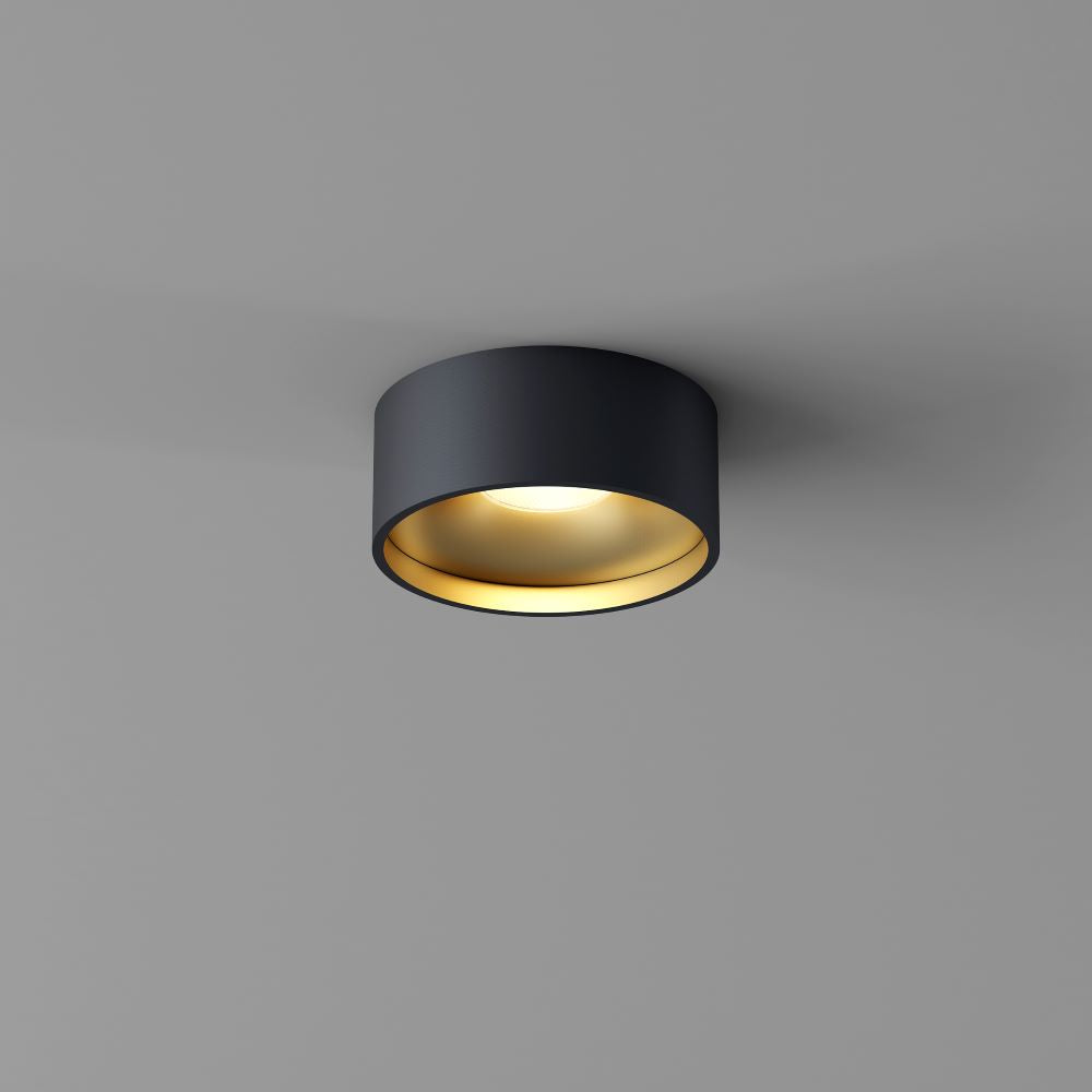 Deckenleuchte Oran in Schwarz/Mattgold