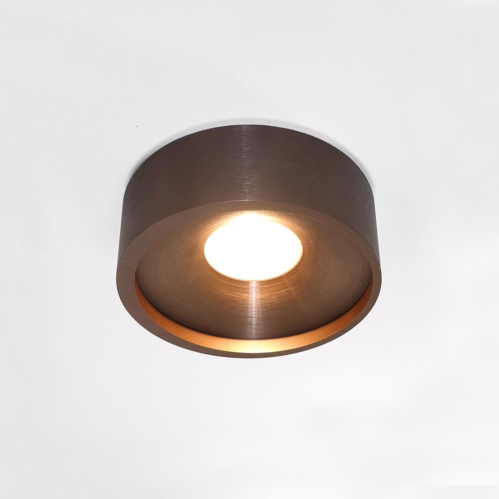 Aufbauspot Orlando LED in Bronze gebürstet