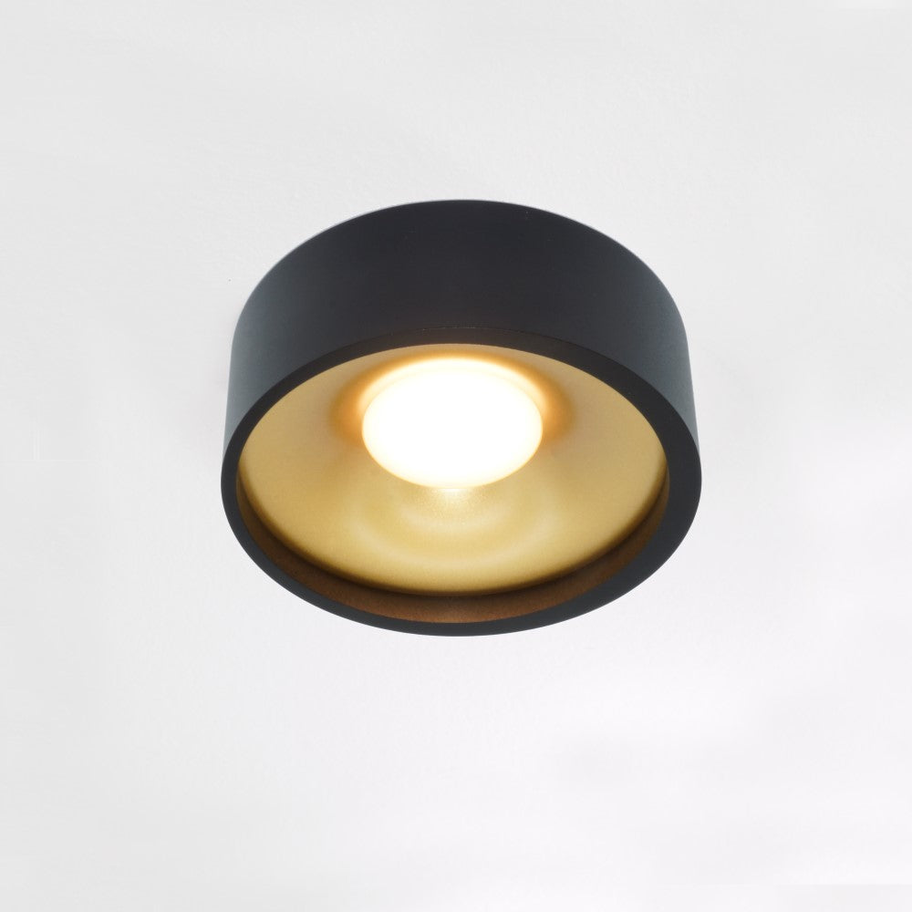 Aufbauspot Orlando LED in Schwarz/Mattgold