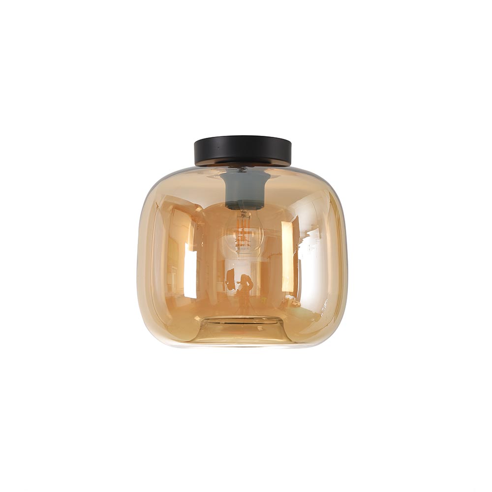 Deckenleuchte Preston in Ø24 cm / Amber