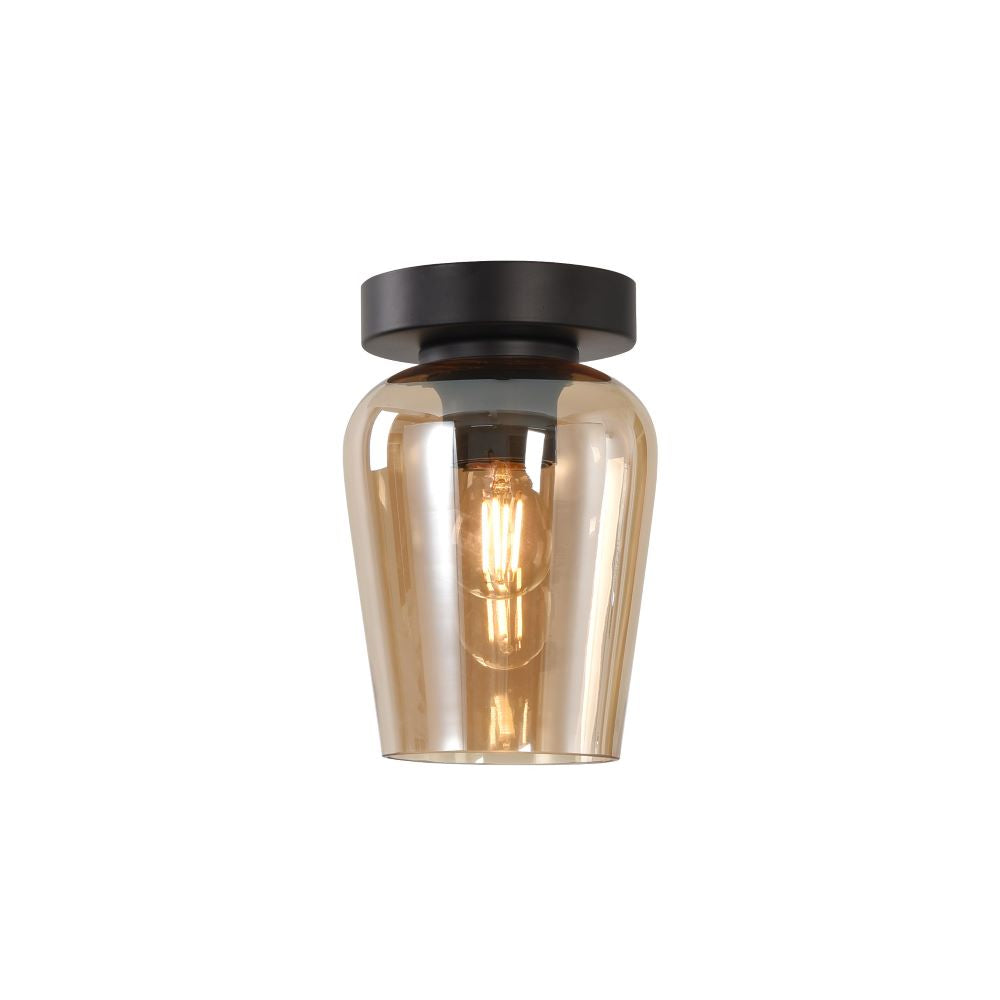 Deckenleuchte Tombo 12,5 in Amber