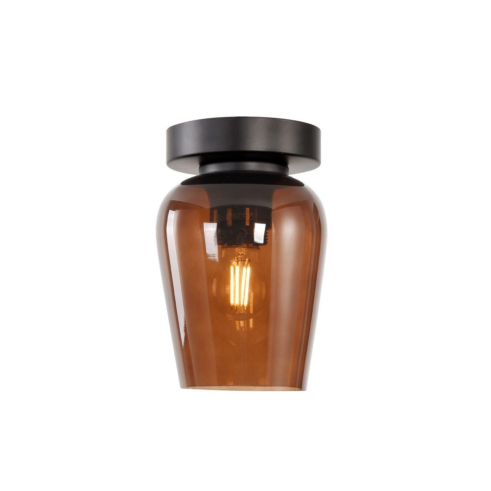 Deckenleuchte Tombo 12,5 in Braun
