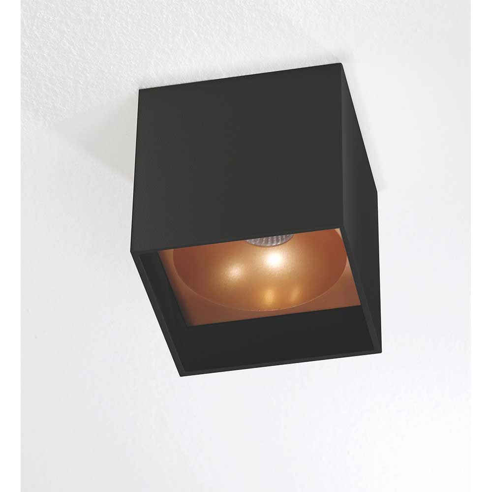 Aufbauspot Brock in Schwarz/Kupfer