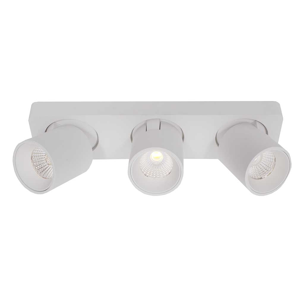 Aufbauspot Laguna LED 3-flammig – 2700K, dimmbar