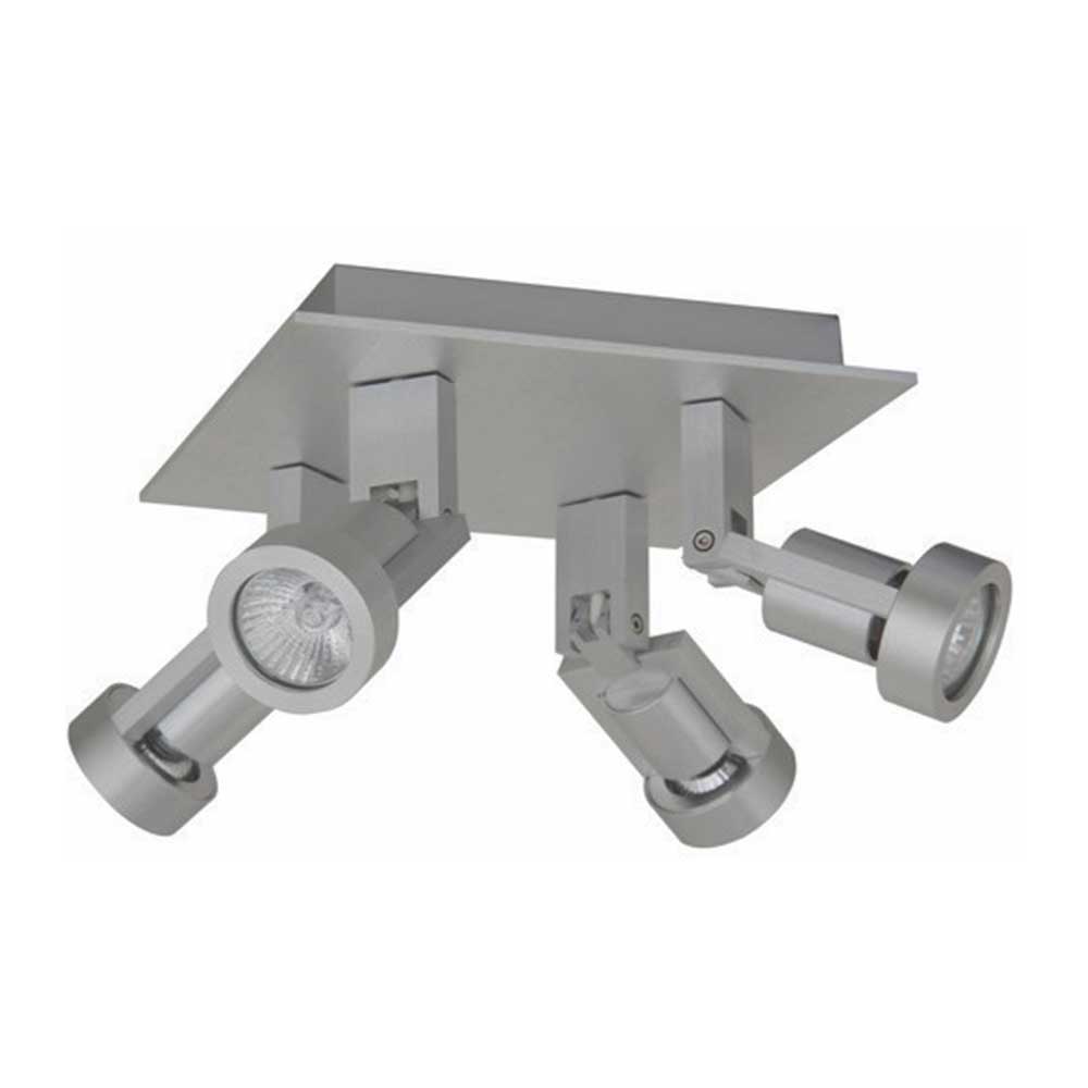 Aufbauspot Tech 4-flammig in Aluminium