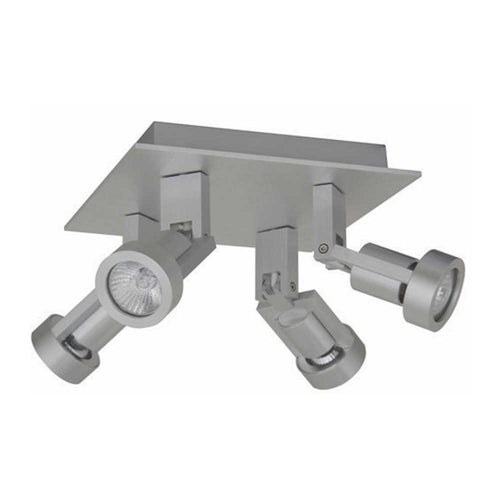 Aufbauspot Tech 4-flammig in Aluminium