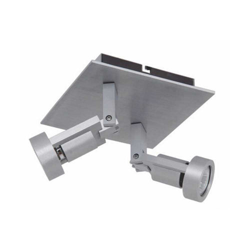 Aufbauspot Tech 2-flammig in Aluminium