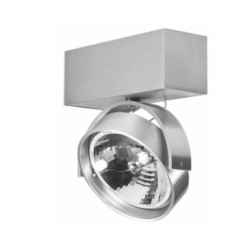 Aufbaustrahler Dutchess AR111 1-flammig rund in Aluminium