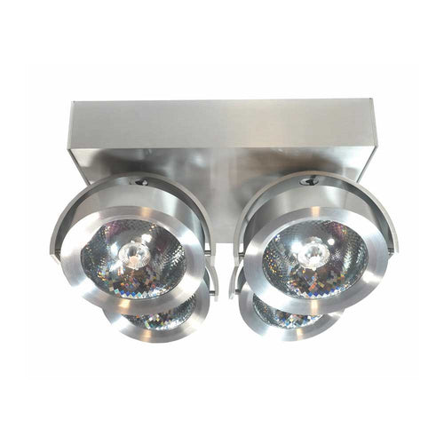 Aufbauspot Dutchess LED 4-flammig in Aluminium