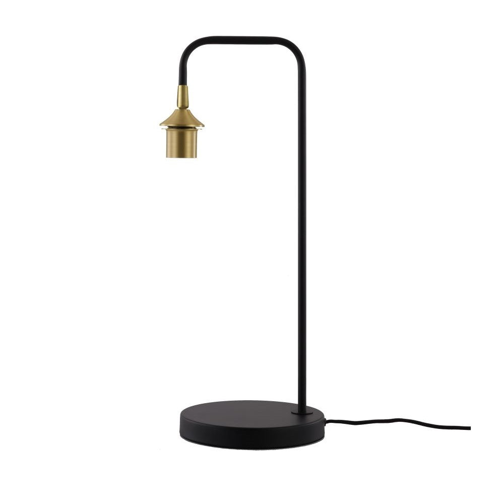 Tischleuchte Dajano E27 Schwarz/Gold