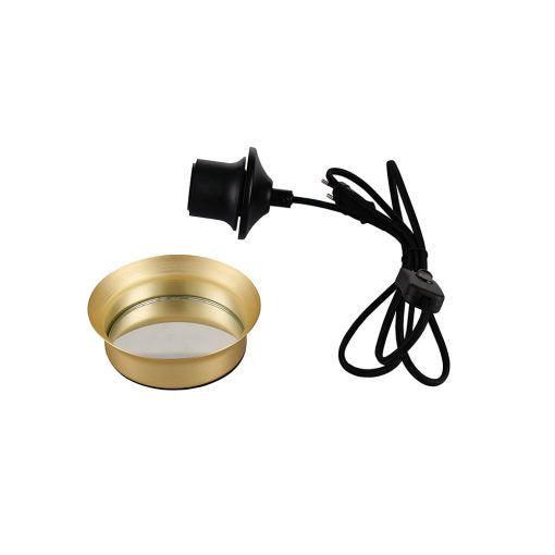 Tischleuchte Mirror Ring E27 Mattgold