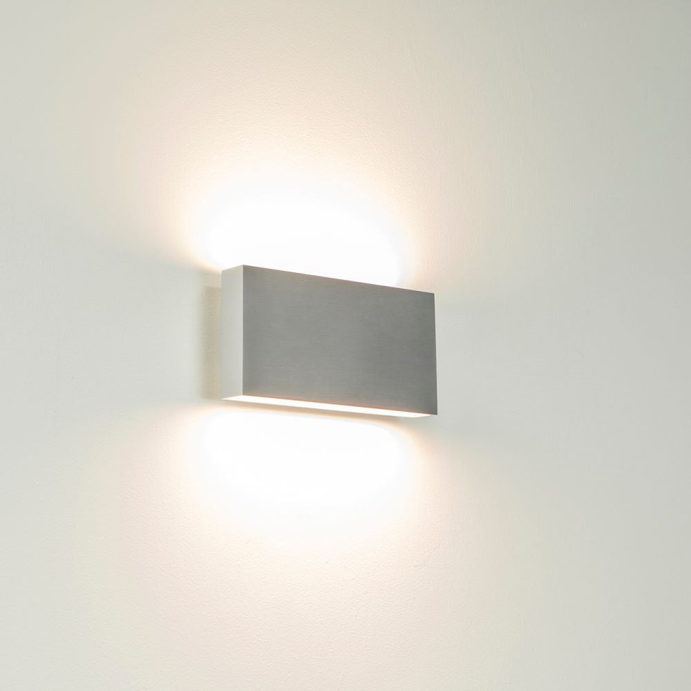 Wandleuchte Box2 LED Aluminium
