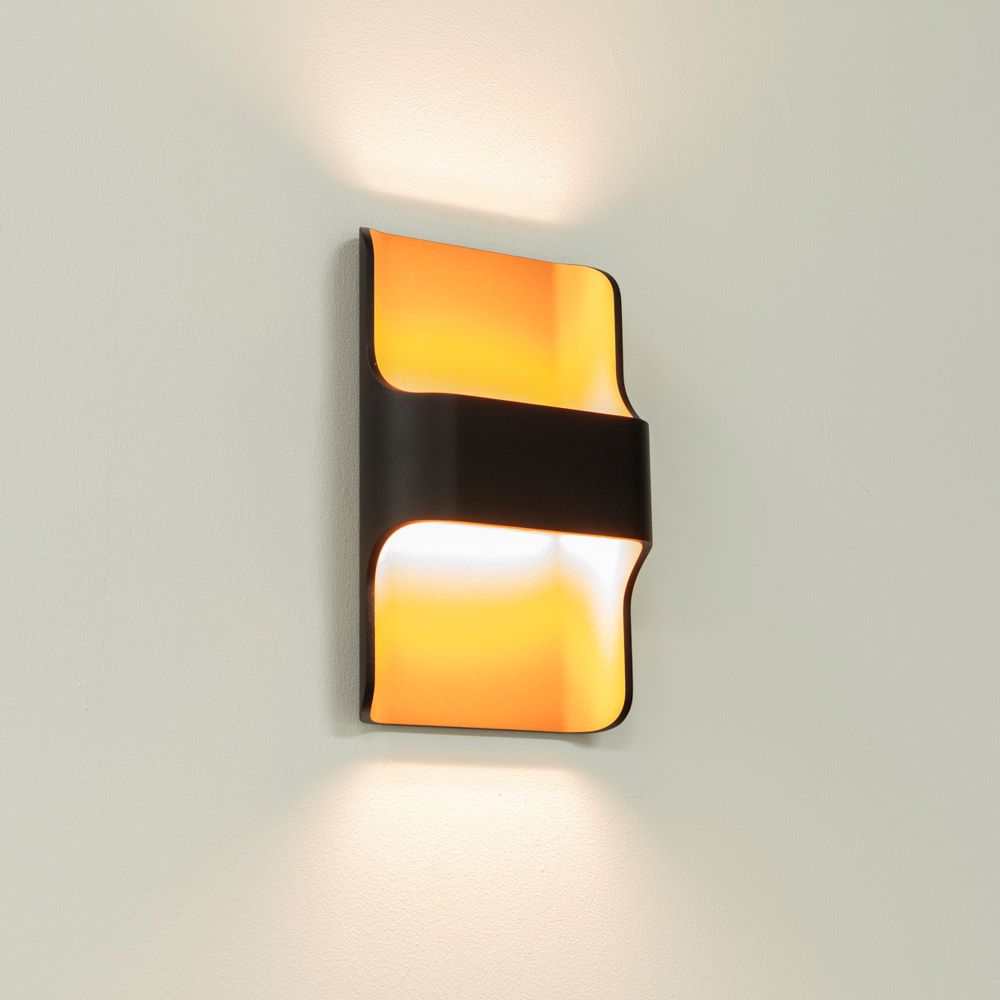Wandleuchte Dallas LED Schwarz/Gold